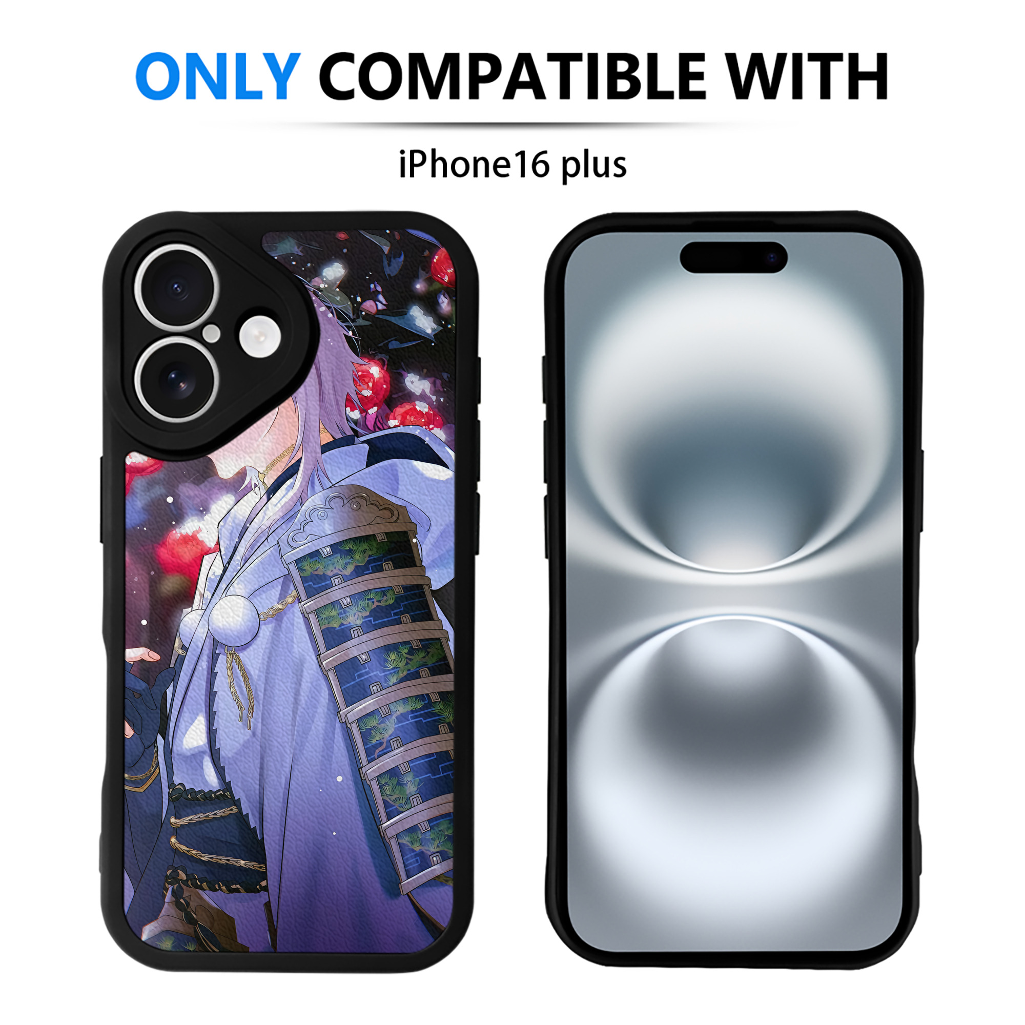 （画像用） 刀剣乱舞 Touken Ranbu 【iPhone 16シリーズ対応】シリコンスマホケース（レザー調） 材質：シリコン